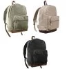Vintage Canvas Teardrop Backpack W/ Leather Accents