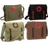 Military Vintage Canvas Medic Bag W/Medics Cross Symbol