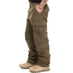 Russet Brown Vintage Paratrooper Fatigue Pants -Fashion-Military Uniform vintage paratrooper pants russet brown 1