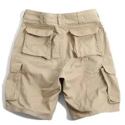 Khaki Vintage Paratrooper, Zipper Fly, Six Pockets - Cargo Shorts 9 Khaki Vintage Paratrooper, Zipper Fly, Six Pockets - Cargo Shorts -Fashion-Military Uniform vintage paratrooper shorts khaki 1