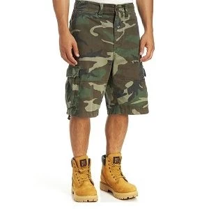 Vintage Woodland Camo Infantry Utility Shorts 2 Vintage Woodland Camo Infantry Utility Shorts - Image 2