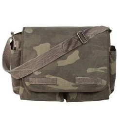 Vintage Camo Messenger Bag
