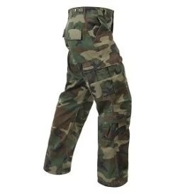 Camo Vintage Paratrooper Fatigue Pants -Fashion-Military Uniform vintage camo pants woodland 2