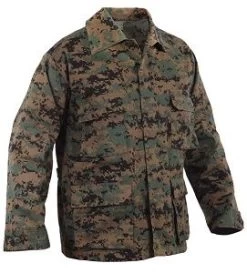 Woodland Digital Camo BDU Shirt -Fashion-Military Uniform woodland camo bdu shirt 1