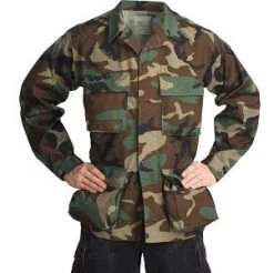 100% Cotton Ripstop Woodland Camo BDU Shirt 7 100% Cotton Ripstop Woodland Camo BDU Shirt -Fashion-Military Uniform woodland camo bdu shirt 1 1