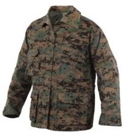 Woodland Digital Camo BDU Shirt -Fashion-Military Uniform woodland camo bdu shirt 2