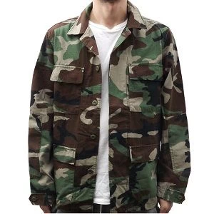 100% Cotton Ripstop Woodland Camo BDU Shirt 4 100% Cotton Ripstop Woodland Camo BDU Shirt - Image 4