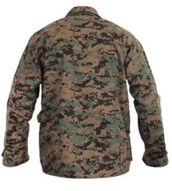 Woodland Digital Camo BDU Shirt -Fashion-Military Uniform woodland camo bdu shirt 3