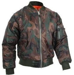 Woodland Camo MA-1 Flight Jacket