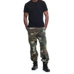 Camo Vintage Paratrooper Fatigue Pants -Fashion-Military Uniform woodland camo vintage fatigue pants 1