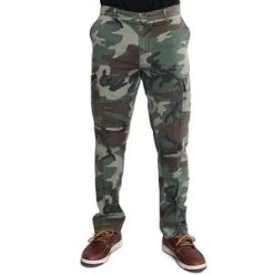 Camo Vintage Paratrooper Fatigue Pants -Fashion-Military Uniform woodland camo vintage fatigue pants 2
