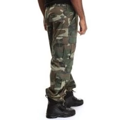 Camo Vintage Paratrooper Fatigue Pants -Fashion-Military Uniform woodland camo vintage fatigue pants 3