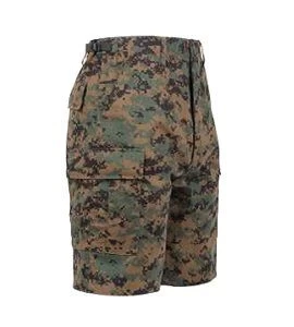 Woodland Digital Camo, Button Fly, 6 Pockets, Perfect Fit - BDU Shorts 2 Woodland Digital Camo, Button Fly, 6 Pockets, Perfect Fit - BDU Shorts - Image 2