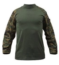 Woodland Digital Camo Fire Retardant NYCO Combat Shirt