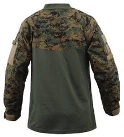 Woodland Digital Camo Fire Retardant NYCO Combat Shirt -Fashion-Military Uniform woodland digital camo combat shirt 3