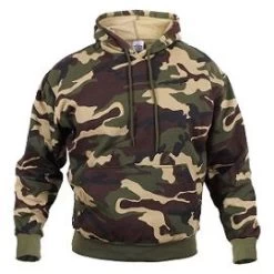 Fleece Lined Pullover Camo Hoodie Sweatshirt