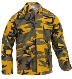 Yellow Camo BDU Shirt